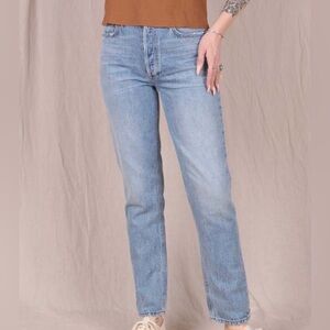Agolde Fen Light Blue Straight Leg Jeans
